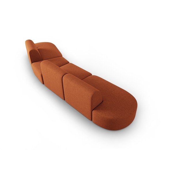 Oranž diivan 412 cm Shane - Micadoni Home-image-4