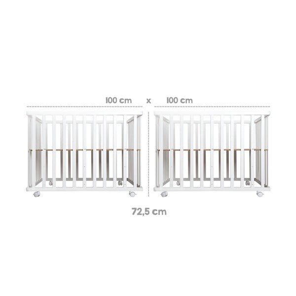 Valge mänguaed 100x100 cm Little stars - Roba-image-3