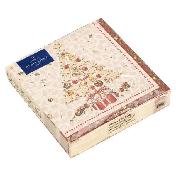20 paberist salvrätikute komplekt jõulumotiividega Villeroy & Boch , 25 x 25 cm Christmas Tree - Villeroy&Boch-image-1