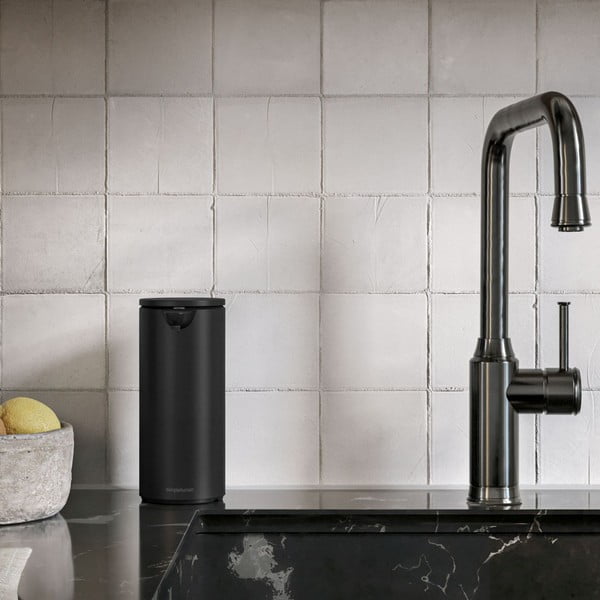 Matt must puutevaba terasest seebidosaator 414 ml - simplehuman-image-1