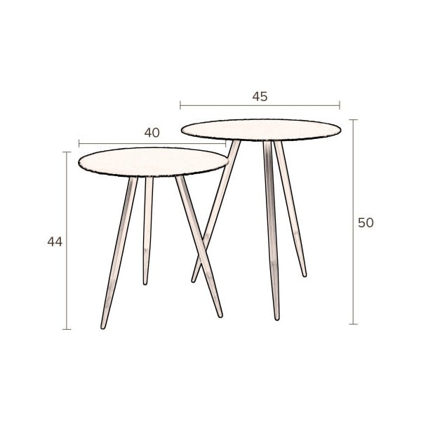 2 laua komplekt Stalwart - Dutchbone-image-1