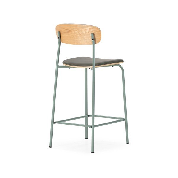 Tumerohelised polsterdatud baaritoolid komplektis 2 (istme kõrgus 65,5 cm) Saula - Marckeric-image-4