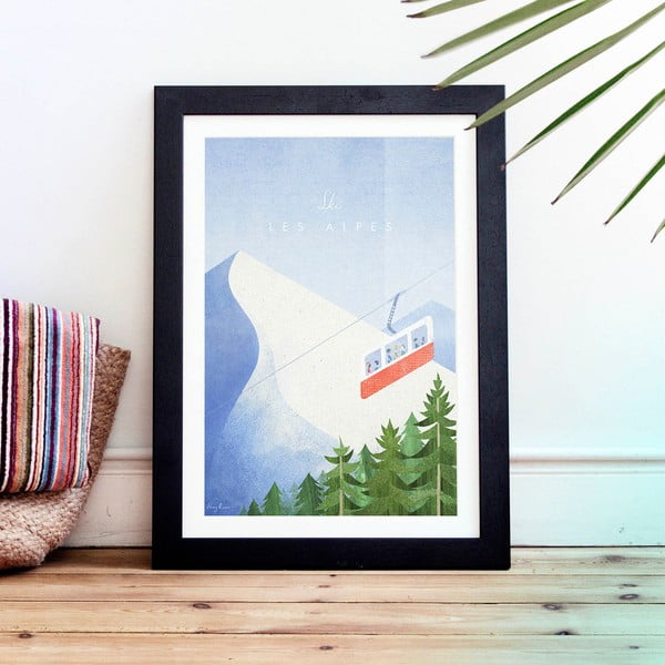 Plakat , A3 Les Alpes - Travelposter-image-1