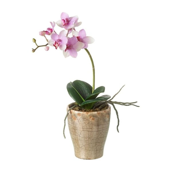 Umělá květina Orchid v květináči