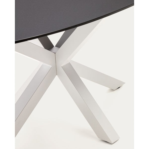 Söögilaud klaasist pealispinnaga 100x200 cm Argo - Kave Home-image-1