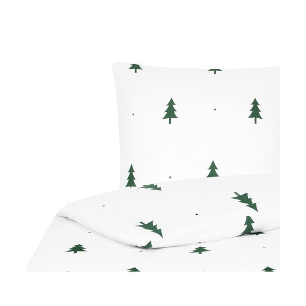 Valge flanell voodipesu Fovere , 155 x 220 cm X-mas Tree - Westwing Collection-image-2