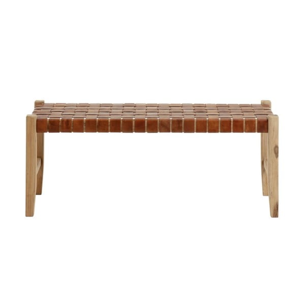 Konjakipruun nahast pink Calixta - Kave Home