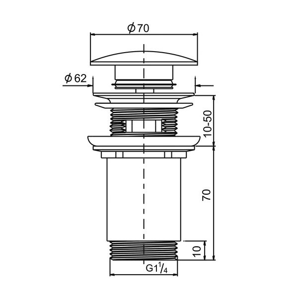 Valamu äravoolukork - Sapho-image-2