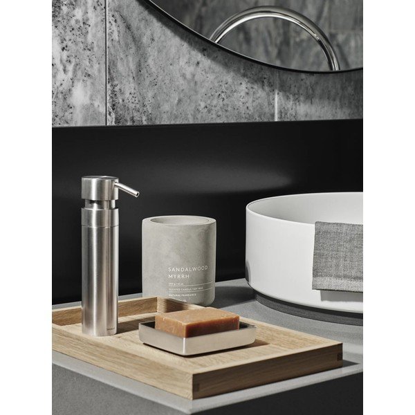 Roostevabast terasest seinale paigaldatav seebidosaator, läikiv hõbedane 100 ml Nexio - Blomus-image-3