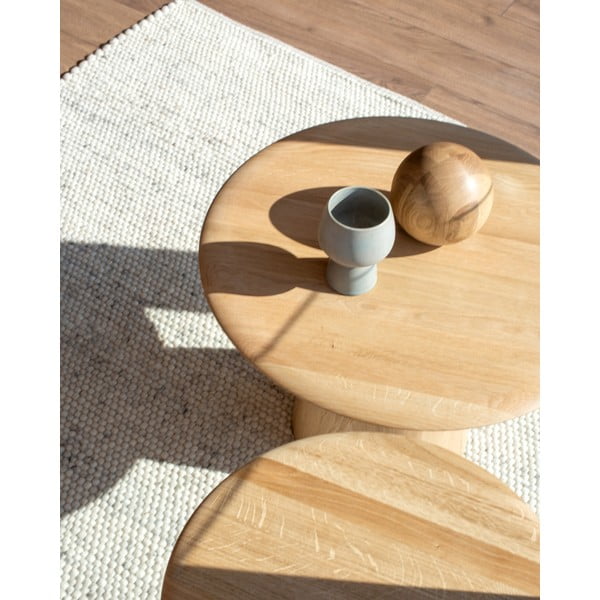 Ümmargune tammepuust hoiulaud ø 55 cm Mushroom - Gazzda-image-3