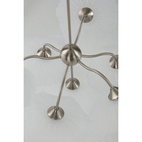 Matt-hõbedane klaasist hämardatav ripplamp, läbimõõduga 70 cm Nugget - Jotex-image-3