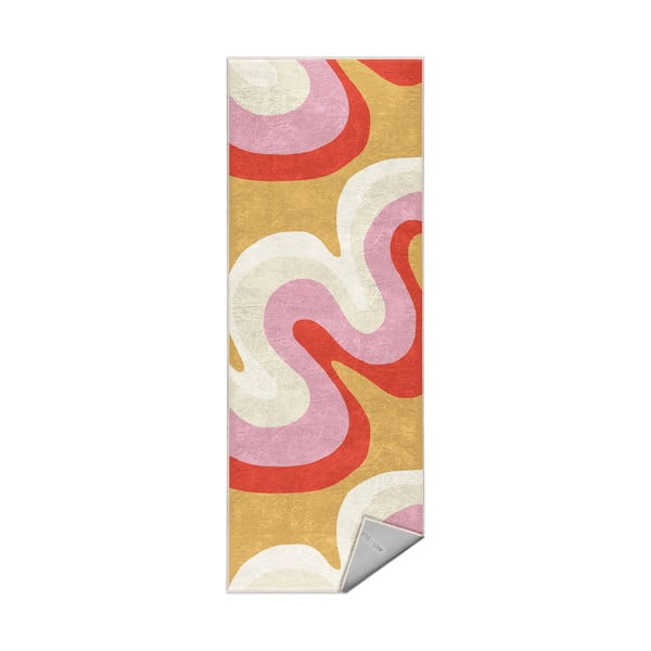 Kollane-roosa pestav vaip 80x200 cm Raspberry Creamsicle - Mila Home