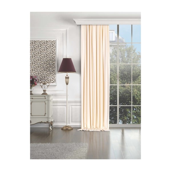 Beež poolmatt kardin 250x100 cm - Mila Home-image-3