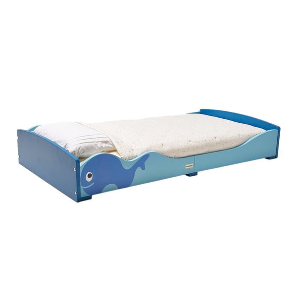 Modrá dětská postel 70x140 cm Whale - Rocket Baby