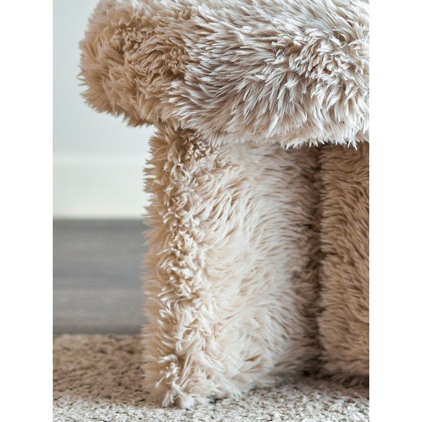 Beež kunstkarusnahast tumba Frikka - Bloomingville-image-3