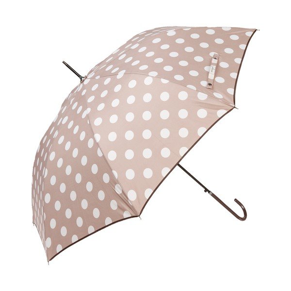 Deštník Ambiance Beige Dots, ⌀ 98 cm