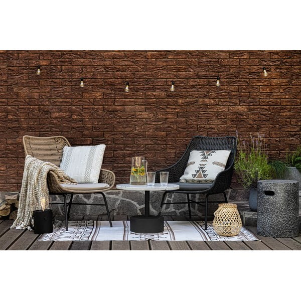 Beeži ja pruuni värvi kahepoolne õuevaip taaskasutatud plastist , 90 x 150 cm Afra - Green Decore-image-1