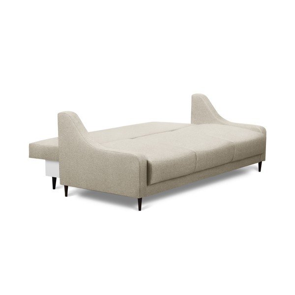 Béžová rozkládací pohovka s úložným prostorem Mazzini Sofas Ancolie, 215 cm-image-2