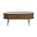 Naturaalset värvi tammepuidust kohvilaud 60x120 cm Nola - Unique Furniture