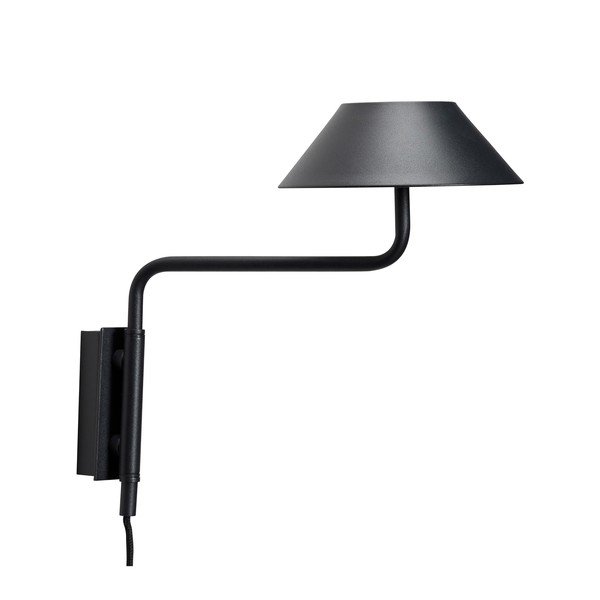 Must metallist hämardatav LED-seinavalgusti ø 30 cm pistikupesale Cover - Hübsch-image-3