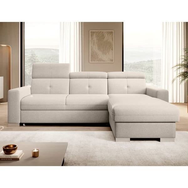 Beež lahtikäiv/sahtliga nurgadiivan (parem nurk/lamamisosaga) Fresia – ELTAP-image-1