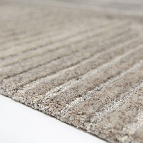 Hallikasbeež käsitsi kootud villane vaip 160x230 cm Lira - Flair Rugs-image-2