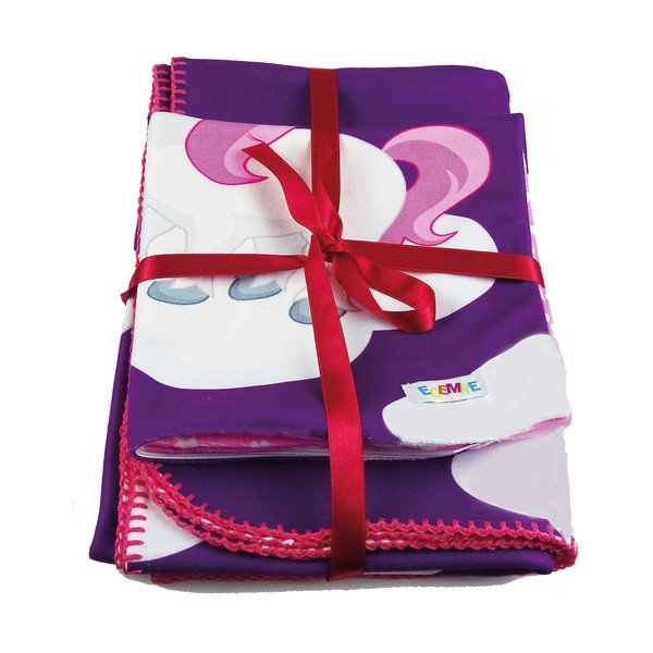 Roosa ja lilla beebitekk 85x125 cm - OYO kids-image-1