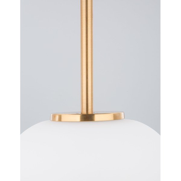 Valge/messingvärvi klaasist ripplamp ø 22 cm Lato - Nova Luce-image-3