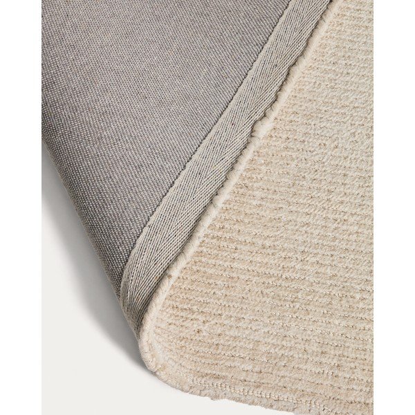Kreemikas käsitsi kootud puuvillasegu vaip 230x160 cm Lisdan - Kave Home-image-4