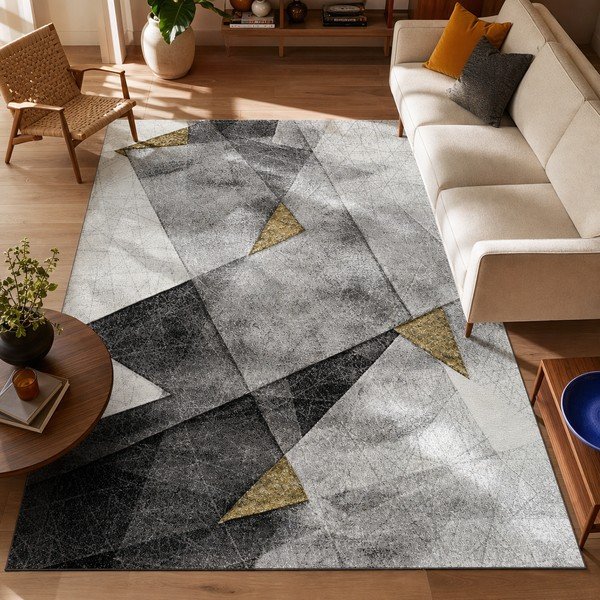 Hall ja kollane vaip Bianca Grey, 160 x 230 cm - Universal-image-4