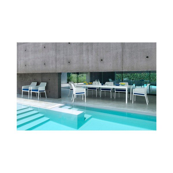 Bílé zahradní křeslo Nardi Garden Net Relax-image-2