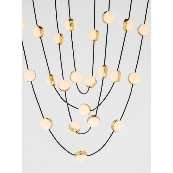 Mattmust alumiiniumist hämardatav LED-rippvalgusti akrüülklaasist varjuga, ø 84 cm Alcinoe - Nova Luce-image-2