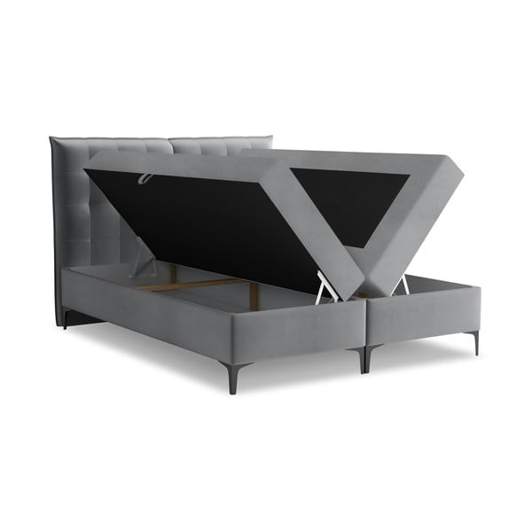 Hall boxspring voodi panipaigaga 140x200 cm Mikana – Makamii-image-1