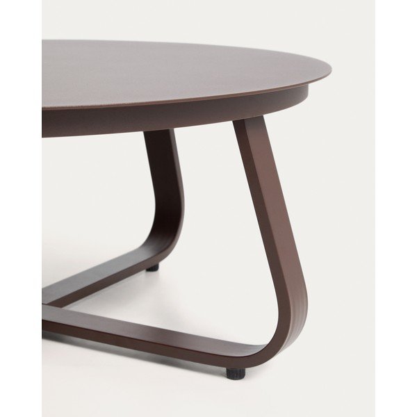 Metallist ümmargune aiakohvilaud ø 80 cm Tamaris - Kave Home-image-2
