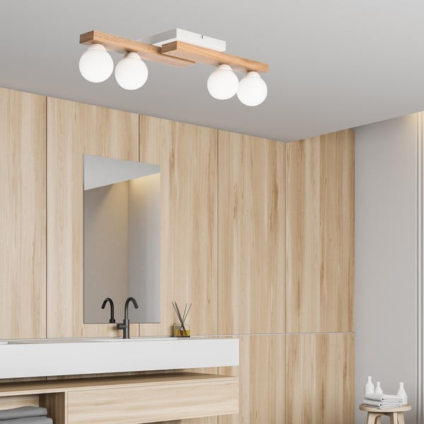 Valge laevalgusti klaasist varjuga ø 12 cm Cortina - LAMKUR-image-3