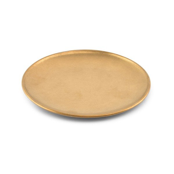 Kuldse värvi magustoidu metalltaldrik ø 17 cm Serve - BonBistro-image-3