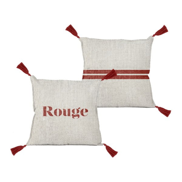 Polštář Linen Couture Borlas Rouge, 45 x 45 cm