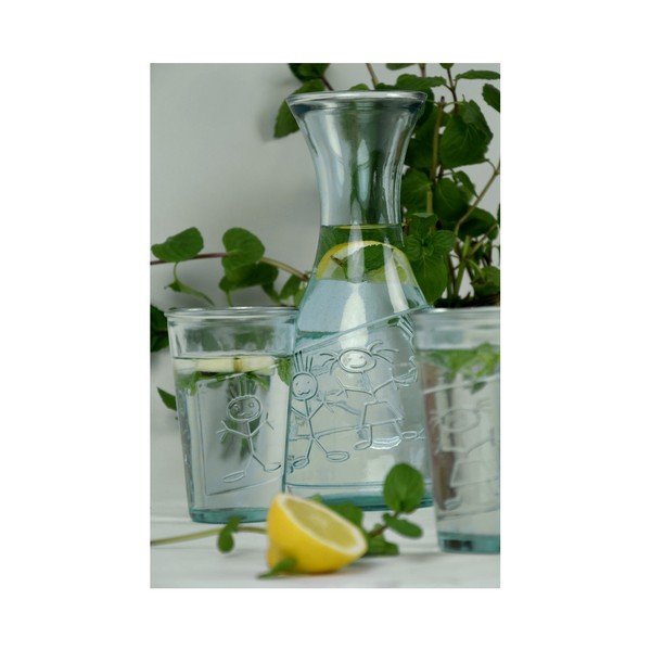 Selge taaskasutatud klaasist purk Kluk - Ego Dekor-image-1