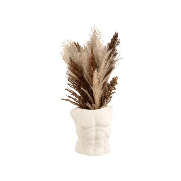 Valge vaas Mees, kõrgus 20,5 cm - PT LIVING-image-4