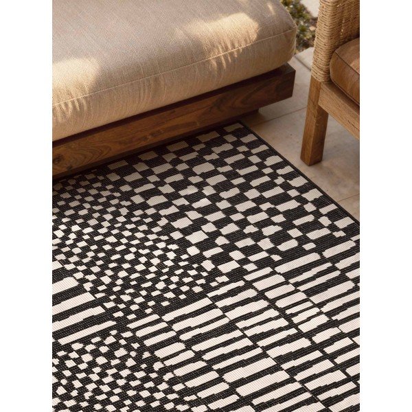 Must/kreemikas sise- ja õuevaip 160x230 cm Haringey Barkham - Ted Baker-image-2