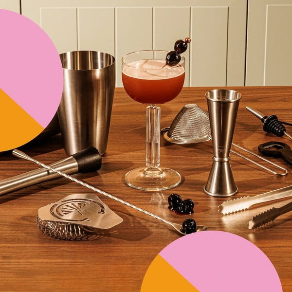 Roostevabast terasest kokteilide valmistamise komplekt Bar in Box - VacuVin-image-1