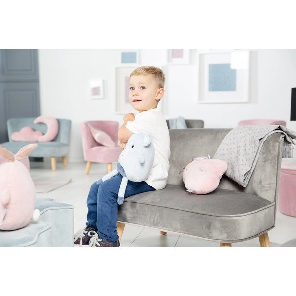 Helehall sametist laste diivan 70 cm Lil Sofa - Roba-image-4