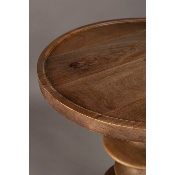 Ümmargune mangopuidust abilaud ø 46 cm Cath - Dutchbone-image-3