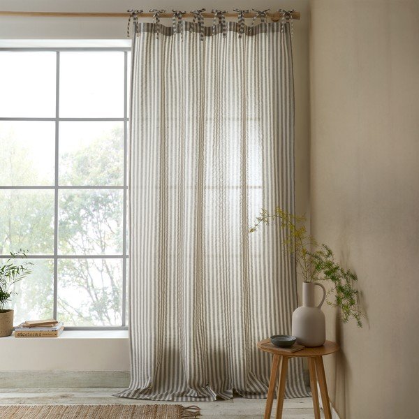 Hall kardin 140x229 cm Zanzibar Woven Stripe - Pineapple Elephant-image-1