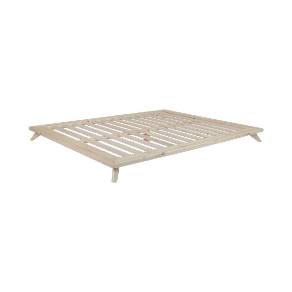 Kaheinimesevoodi männipuidust madratsiga Comfort Mat Natural Clear/Natural, 140 x 200 cm Senza - Karup Design-image-3