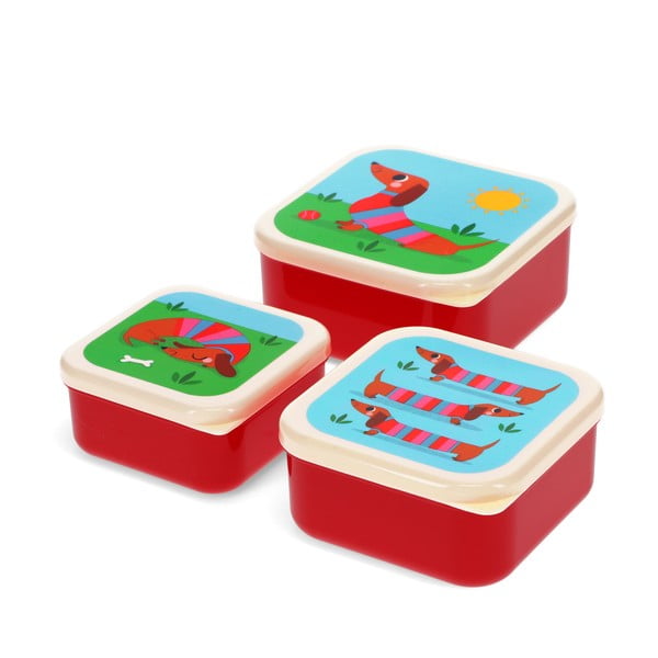 Laste toidukarp 3 tk Sausage Dog - Rex London-image-2