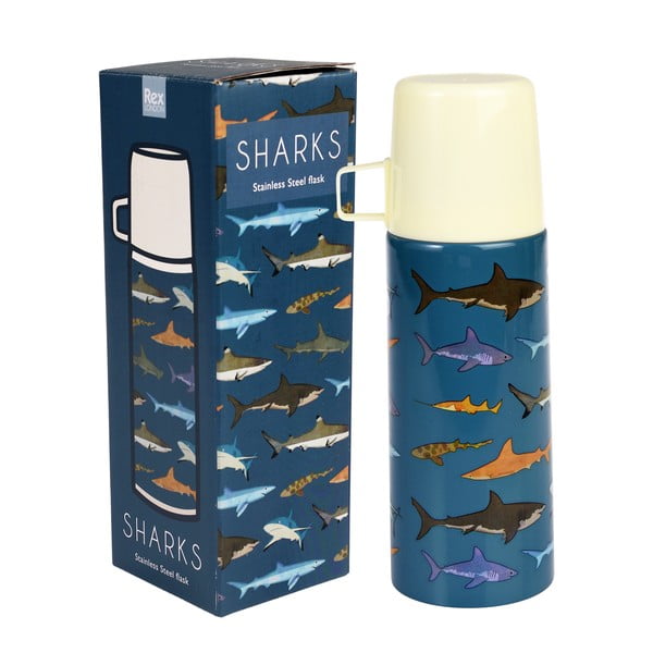 Sinine laste termos 350 ml Sharks - Rex London-image-4