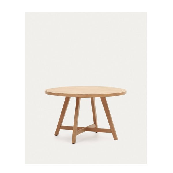 Eukalüptpuust ümmargune söögilaud ø 130 cm Urqell - Kave Home-image-4