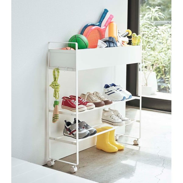 Valge metallist laste kingariiul 74,5x74,5x22 cm Tower – YAMAZAKI-image-4