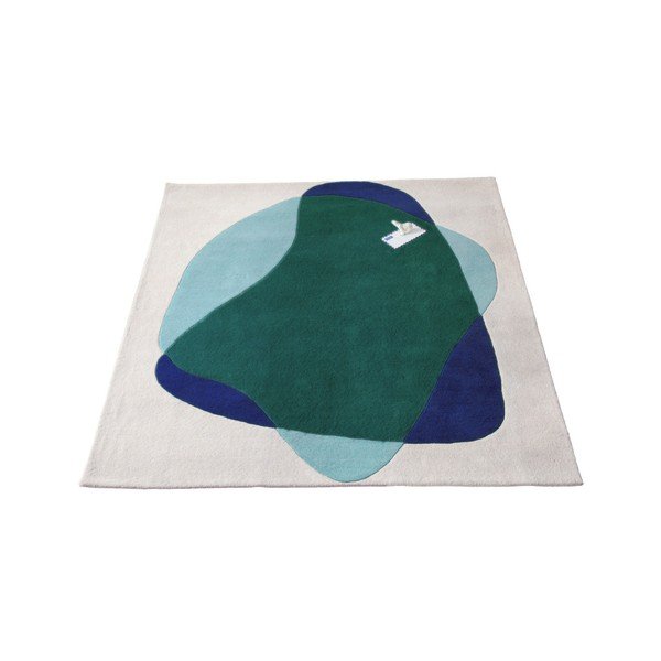 Zeleno-šedý koberec z čisté vlny HARTÔ Jane, 180 x 220 cm-image-4